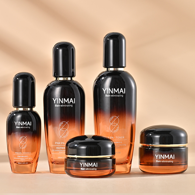 Silver Vein kozmetičke bočice, staklene kapaciteta 40–120 ml, s pumpom, 50 g esencije, krema i losion