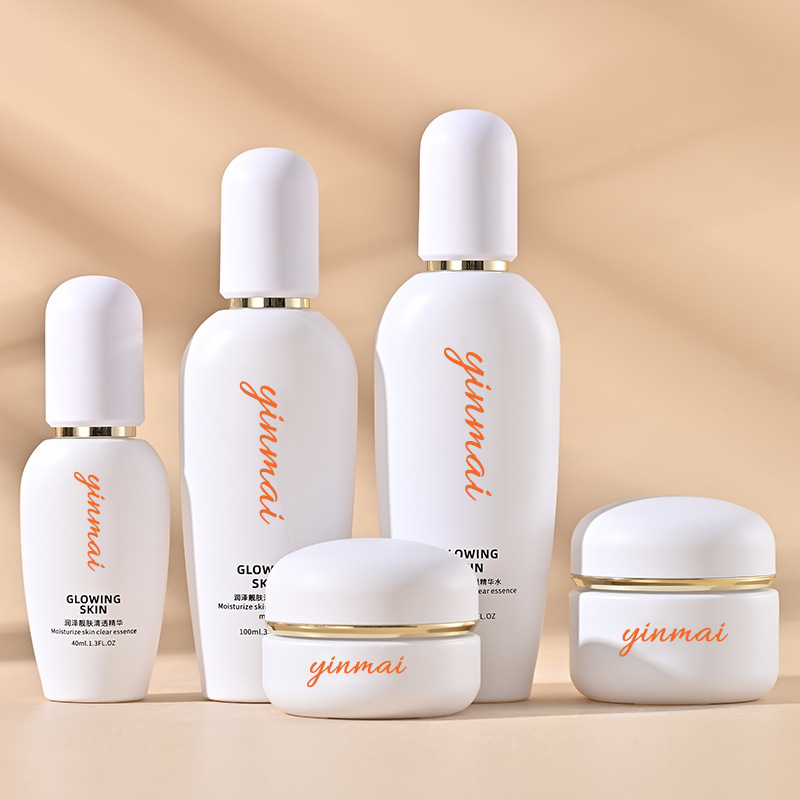 Silver Vein kozmetičke bočice, staklene kapaciteta 40–120 ml, s pumpom, 50 g esencije, krema i losion