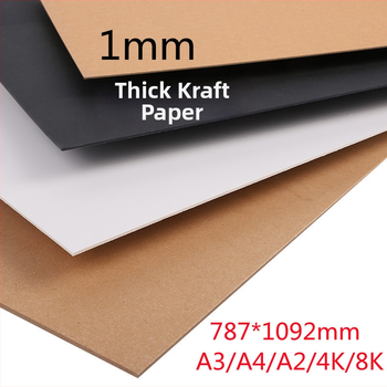Obal na zošit z kartónu hrúbky 1,0 mm, pevný kartónový priečinok, verzia A4 Kraft papiera, A3 čierny kartón