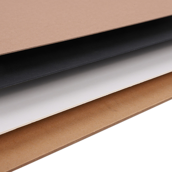 Copertă de caiet din carton de 1,0 mm, dosar din carton rigid, versiune A4 din Kraft, carton negru A3