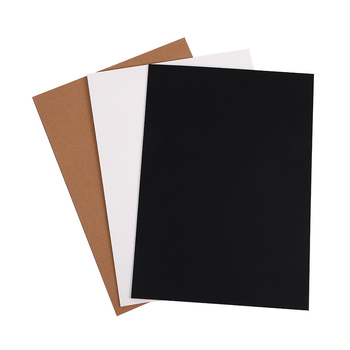 Copertă de caiet din carton de 1,0 mm, dosar din carton rigid, versiune A4 din Kraft, carton negru A3