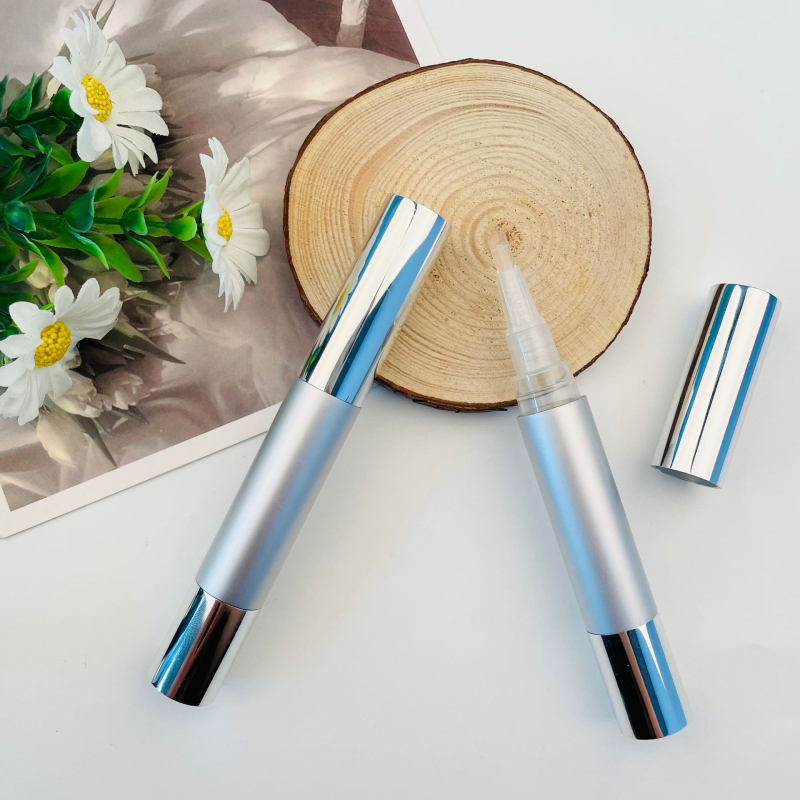 5ml zlatno-srebrni aluminijski korektor/pero za mikroblading, kozmetičko pakiranje s rotirajućim mehanizmom