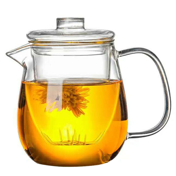 Ceainic din sticlă borosilicată, set simplu modern de preparare a ceaiului, capacitate mare, design cu pinguin