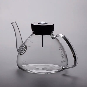 Yilong ceainic din sticlă rezistentă la temperatură, cu filtru
