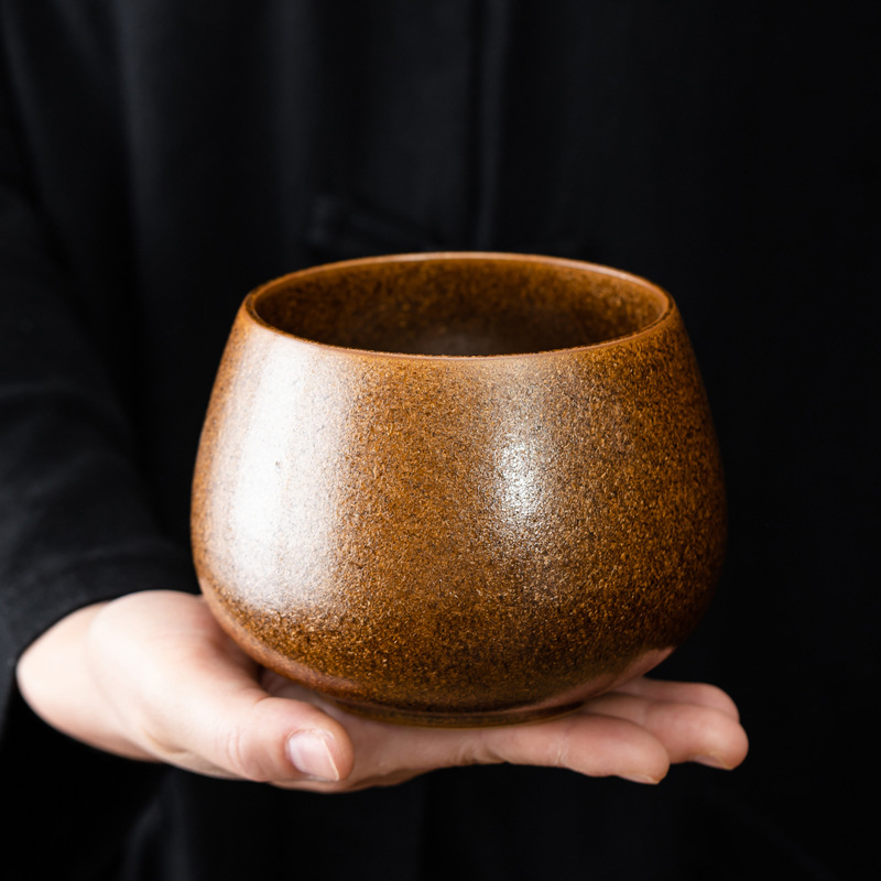 Vas rustic Jian Shui pentru reziduurile de ceai, ceramică pentru ceremonia ceaiului