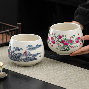 Vas ceramic premium pentru resturi de ceai și bazin de spălat cești pentru ceremonia Gong Fu