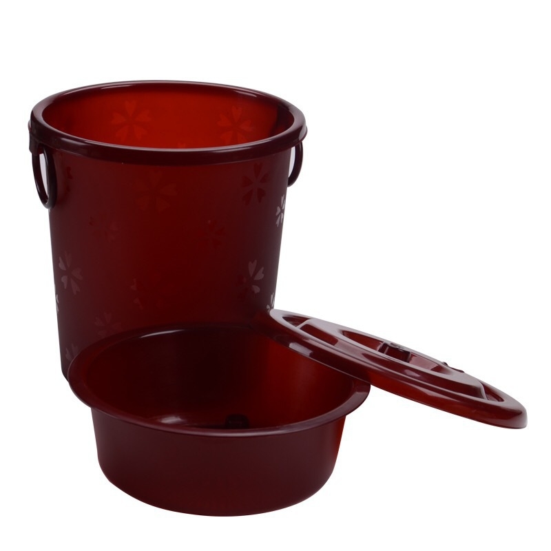 Găleată din plastic pentru resturi de ceai, cu capac filtrant