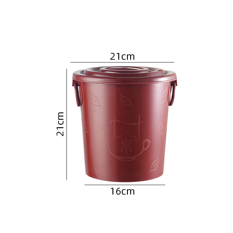 Găleată din plastic pentru resturi de ceai, cu capac filtrant