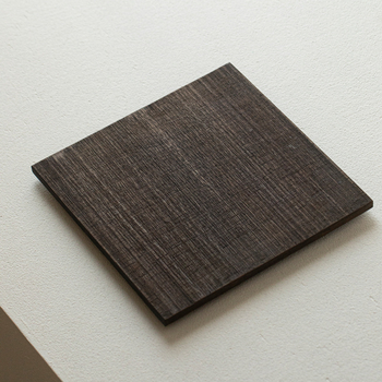 Tavă pătrată de ceai din lemn masiv de teak, suport pentru ceainic, stil japonez Wabi-Sabi, model zimțat pentru infuzarea uscată a ceaiului