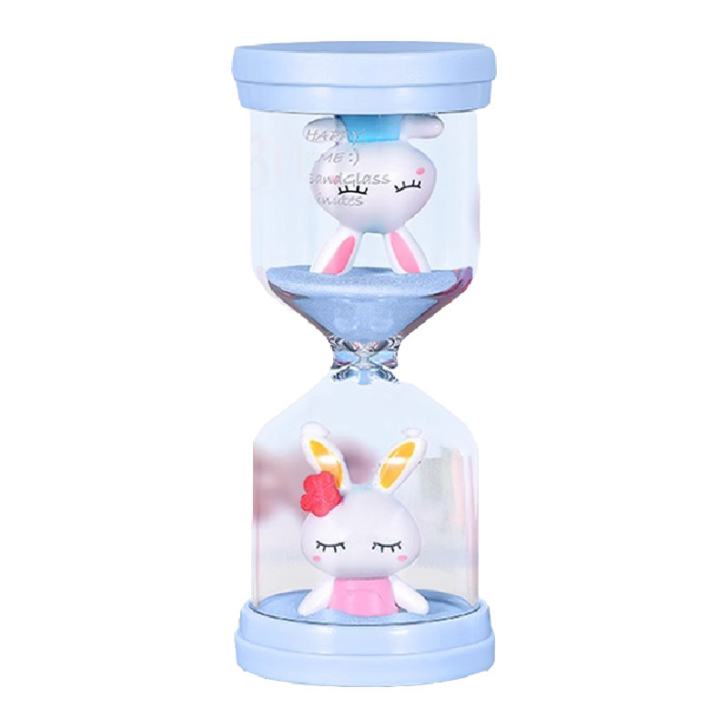 Macaron temporizator cu nisip din plastic complet pentru copii, anti-cădere, 5 sau 30 de minute, ornament încorporat sub formă de păpușă