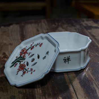 Set Gongfu de ceai, porțelan alb, tavă de ceai, barcă hexagonală din porțelan pentru depozitare, suport pentru ceainic, stil național, lucrat manual