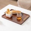 Tavă din bambus cu mâner dublu, pentru prăjituri și prezentare gourmet