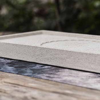Tăviță de ceai ceramică, absorbentă, uscare rapidă, mică, dreptunghiulară