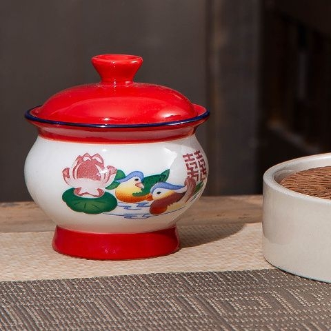 Ceașcă de ceai cu capacitate mică, ceramică pictată manual, design vintage nostalgic pentru prepararea ceaiului acasă, amuzantă și unică