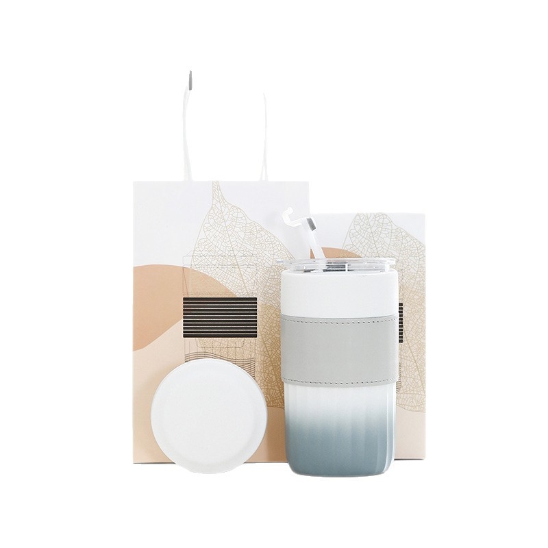 ceașcă ceramică de călătorie cu separare ceai-apă – design minimalist, creativ pentru mașină și activități în aer liber
