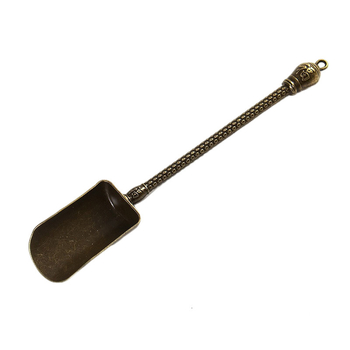 Linguriță de ceai din porțelan cu simbol de binecuvântare și model nor, set de ceai simplu pentru casă, accesorii pentru ceremonia ceaiului, lingură din aliaj