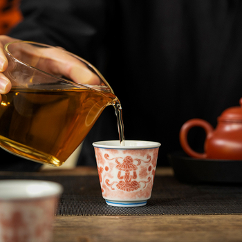 Ceasca de ceai din portelan alb Dehua, cană ceramica pentru degustare personală