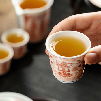 Ceasca de ceai din portelan alb Dehua, cană ceramica pentru degustare personală