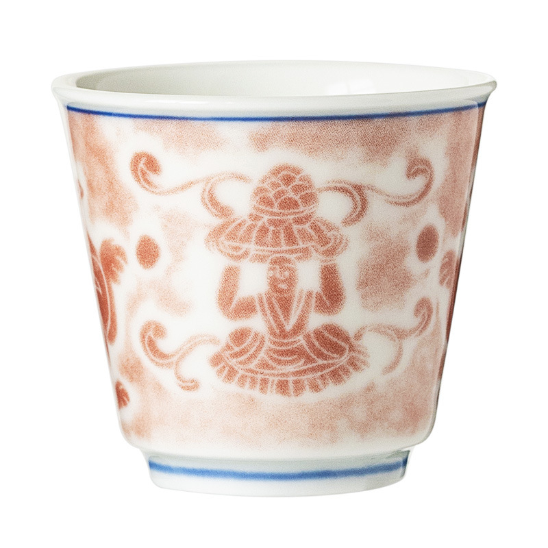 Ceasca de ceai din portelan alb Dehua, cană ceramica pentru degustare personală
