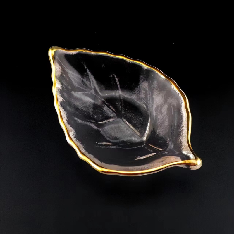 Linguriță de ceai din sticlă transparentă, în formă de frunză, accesoriu pentru ceai, degustare în călătorie, ceremonial de ceai