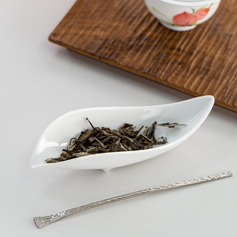Tavă ceramică albă pentru ceai din dinastiile Tang și Song, accesorii pentru setul Kung Fu de ceai, lingură de ceai, ceremonial de ceai la domiciliu, separator de ceai, accesorii pentru ceai