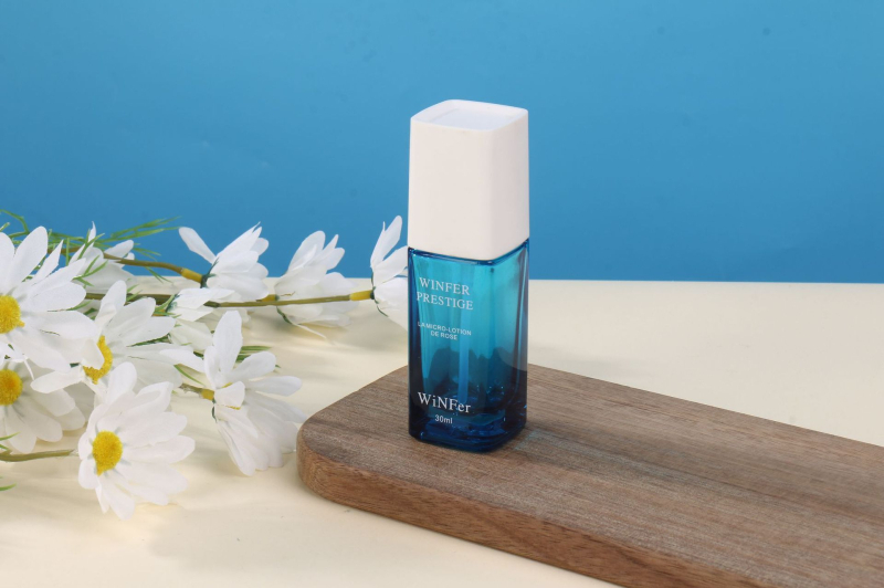 Set staklenih boca za njegu kože s pumpom, za kozmetičke losione s esencijalnim uljem, 30 ml, 50 ml, 100 ml