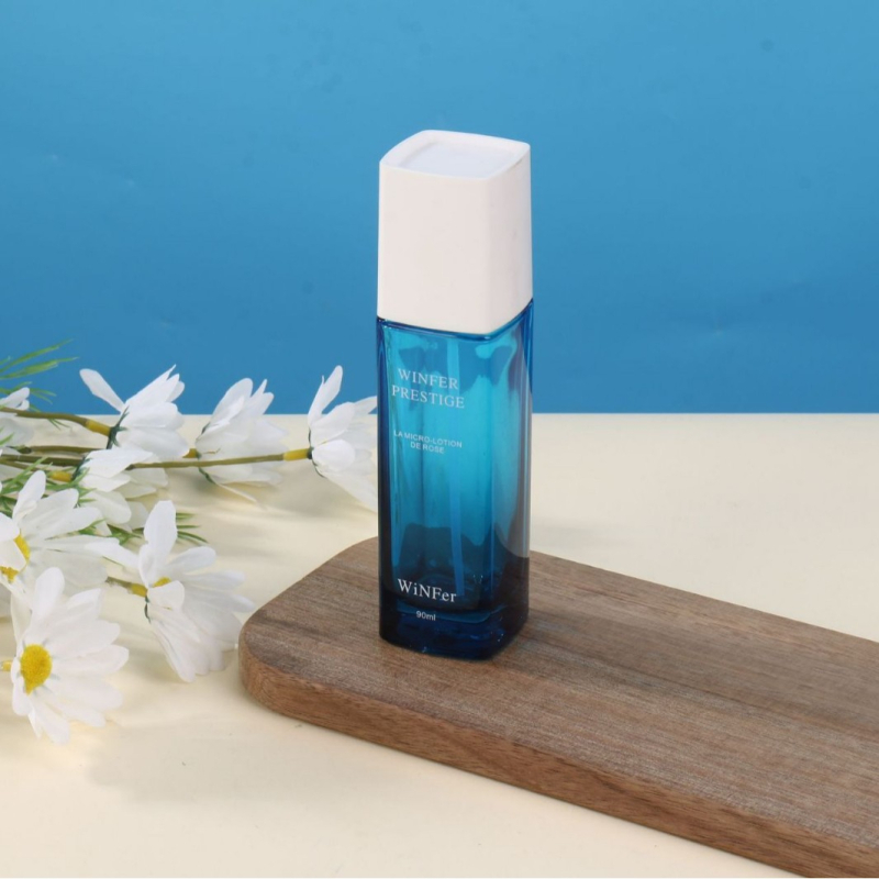 Set staklenih boca za njegu kože s pumpom, za kozmetičke losione s esencijalnim uljem, 30 ml, 50 ml, 100 ml