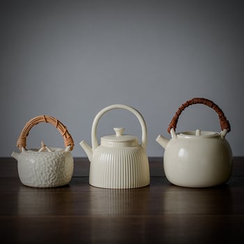 Ceainic ceramic cu glazură de sodă, cu mâner basculant, Gongfu ceainic chinezesc cu filtru, mare