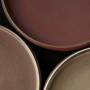 Tava de ceai Gongfu din ceramică, lucrată manual, glazură roză și suport pentru ceainic