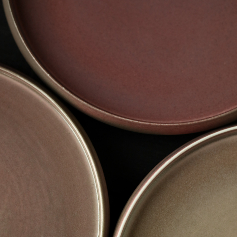 Tava de ceai Gongfu din ceramică, lucrată manual, glazură roză și suport pentru ceainic
