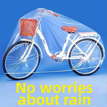 Nepremokavný a proti prachu kryt na bicykel, hrubší kryt na horské bicykle, vodotesný priehľadný kryt