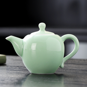 Ceainic Celadon Xishi, set ceramic Kung Fu pentru ceai, anti-arzire, design minimalist modern, cadou personalizat