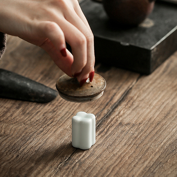 Suport ceramic pentru capacul ceainicului, accesorii pentru setul de ceai, stil modern minimalist