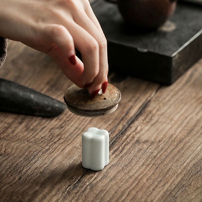 Suport ceramic pentru capacul ceainicului, accesorii pentru setul de ceai, stil modern minimalist