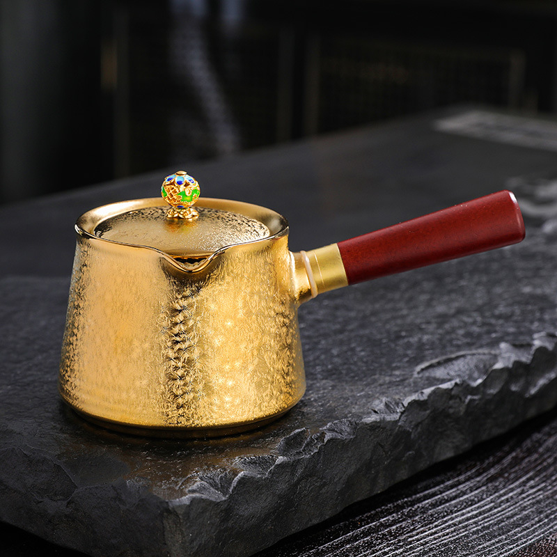 Set Gongfu din ceramică pentru uz casnic, stil retro minimalist, cu cești Tianmu și ceainice