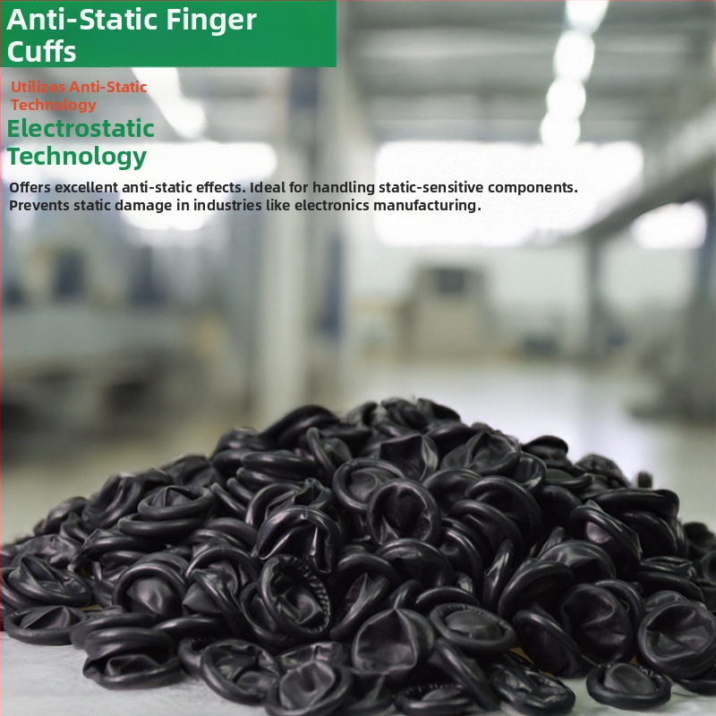 Bežový jednorazový latexový návlek na prst s antistatickými vlastnosťami, vodotesný a prachuodolný pre elektroniku