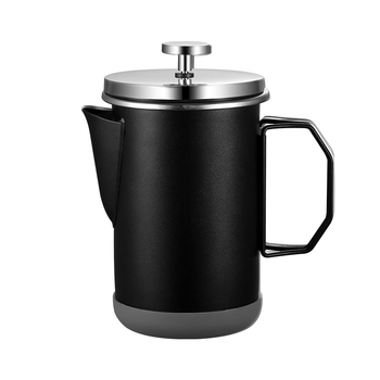 Presă franțuzească pliabilă din oțel inoxidabil 304, pentru camping, cafea preparată manual, aparat pentru spumarea laptelui, ceai, portabil