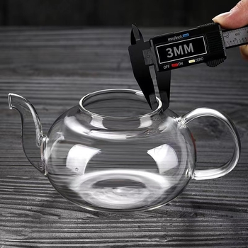 Ceainic din sticlă rezistentă la temperaturi, cu filtru pentru separarea ceaiului de apă, set de ceai cu flori