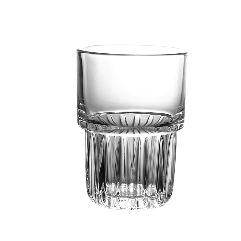 Pahar din sticlă cristal pentru ceai de fructe, ceai cu lapte, băuturi fierbinți și suc