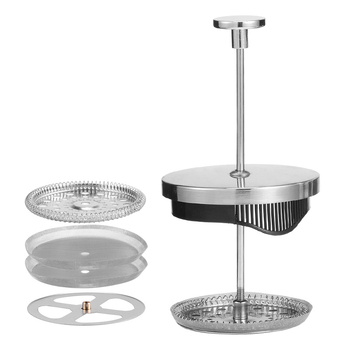 Set din oțel inoxidabil 304: tijă de filtrare și placă de presiune pentru French press – accesorii