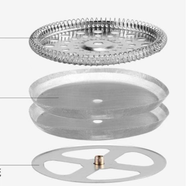 Set din oțel inoxidabil 304: tijă de filtrare și placă de presiune pentru French press – accesorii