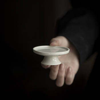 Suport ceramic pentru capac în stil japonez pentru gaiwan și ceainic – accesorii pentru set Kung Fu de ceai
