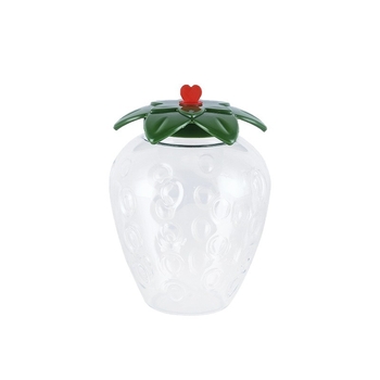 Cupa PET transparentă pentru ambalare alimentară, design cu căpșună și ceai cu lapte, de unică folosință, capac mat sau lucios, imprimare serigrafică personalizabilă