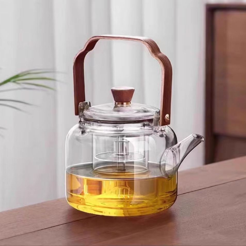 Ceainic din sticlă borosilicată, rezistent la temperaturi înalte
