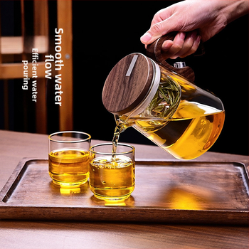 Elegantný čajový infuzér s oddeľovaním čaju a vody, magnetické zariadenie na lúhovanie, sklenený čajník, čajová súprava