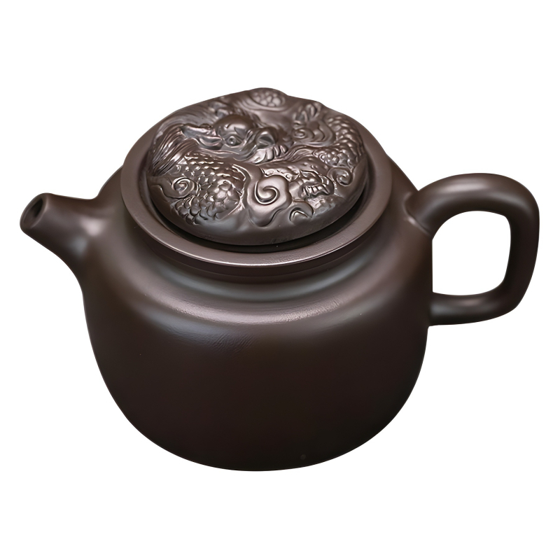 Ceainic din lut purpuriu, corp rotativ, set Kung Fu pentru ceai, capacitate mare pentru uz casnic, vas Xishi