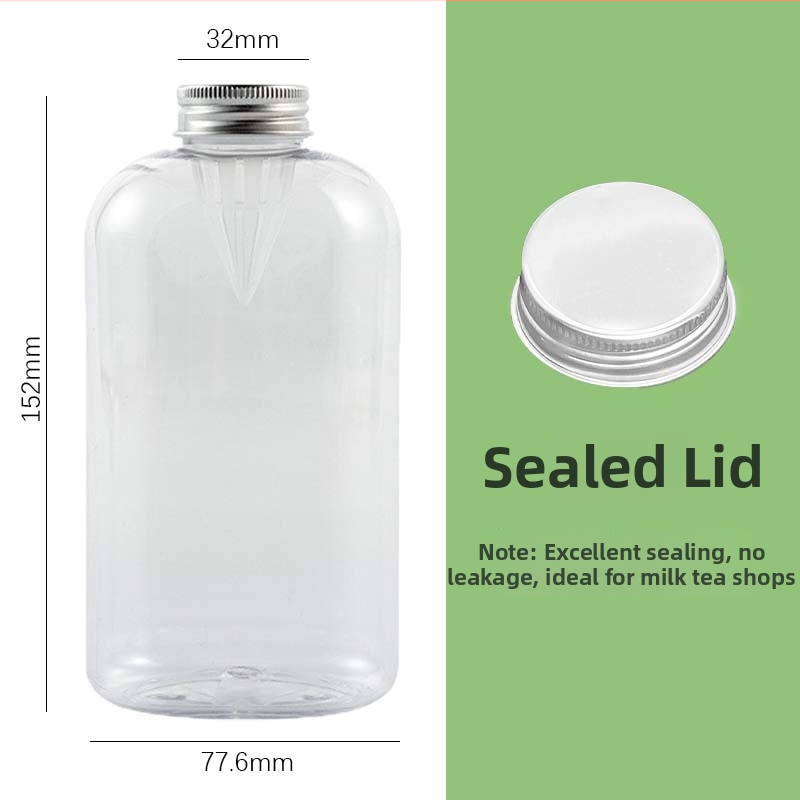 500 ml PET fľaša na studený čaj so filtračným otvorom, priehľadný pohár, hliníkový uzáver