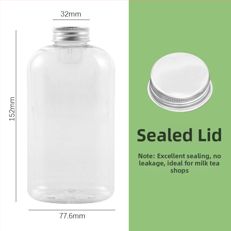 500 ml PET fľaša na studený čaj so filtračným otvorom, priehľadný pohár, hliníkový uzáver