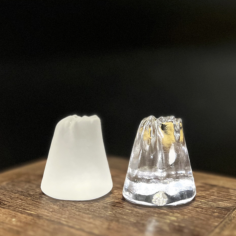 Suport de capac din sticlă cristal pentru gaiwan și ceainic, tea pet cu caracter Fu, accesorii ceremonie ceai, decor Zen, tel de ceai