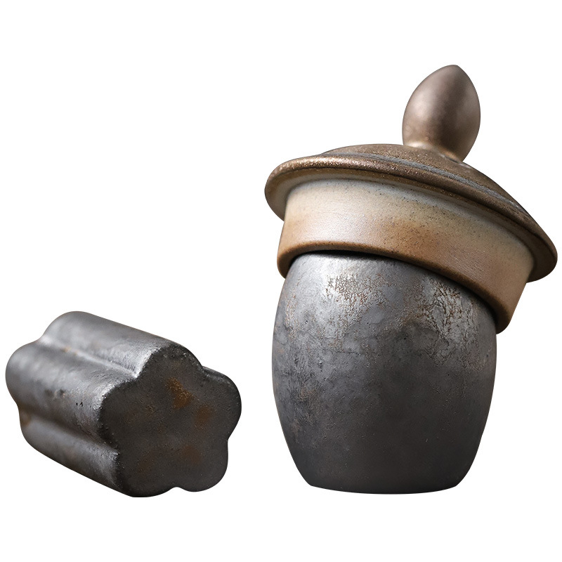 Suport personalizat pentru capac de ceai pentru ceainice din lut mov și din fier, bază ceramică pentru capac, accesorii ceremonie ceaiului